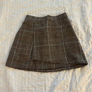 Houndstooth mini skirt lined (xs)